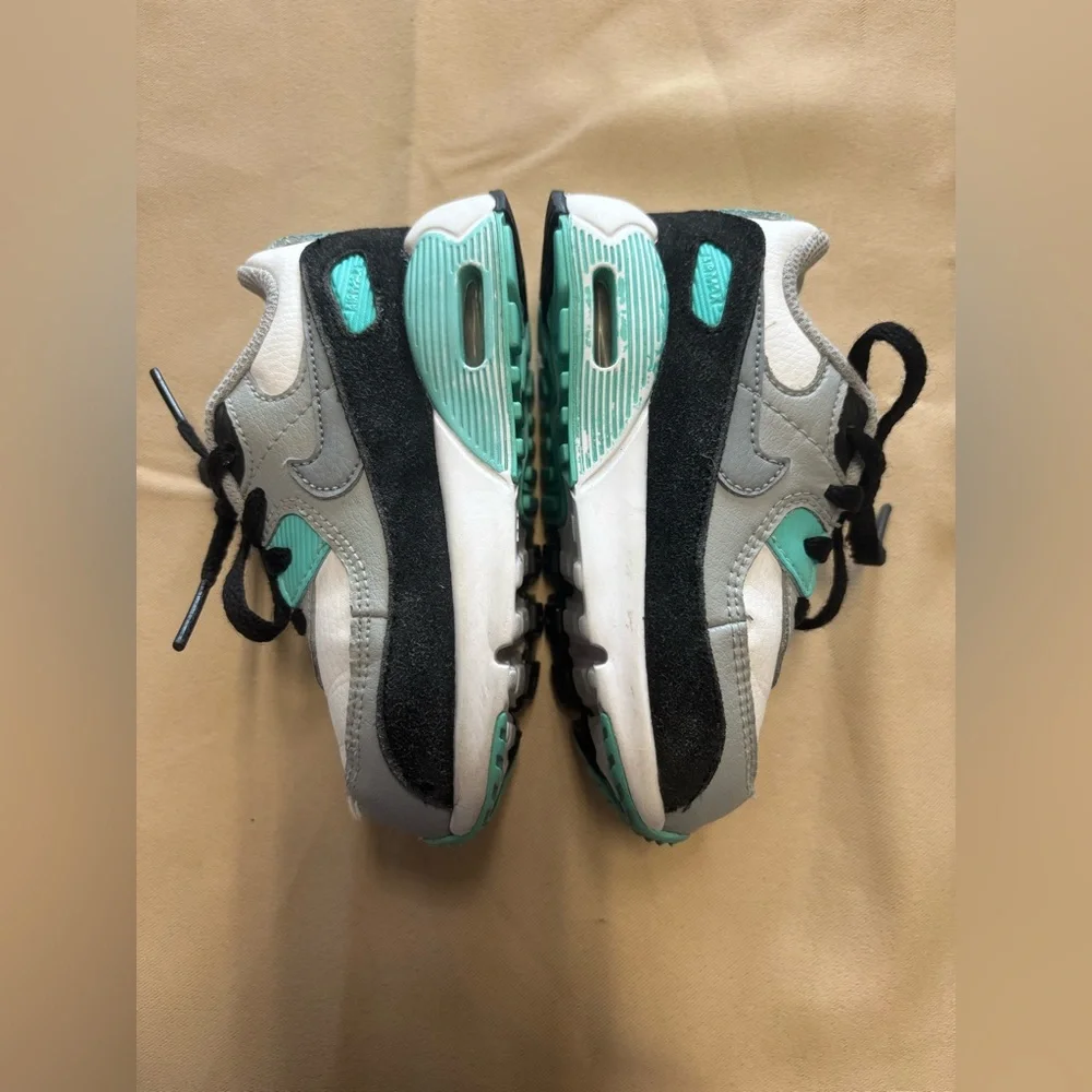 Nike Toddler Gray, White, and Teal‎ Sneakers Air Max 90